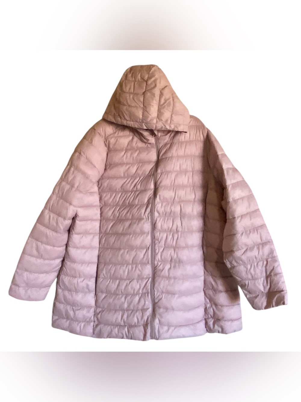TORRID Women’s Lightweight Hooded Puffer Jacket - Blush Pink 3